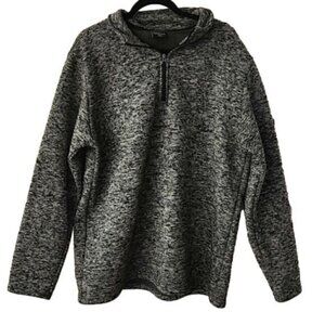 Mountain Expeditions Sweatshirt Dark Gray White Relaxed Fit 1/4 Zip Men's XL